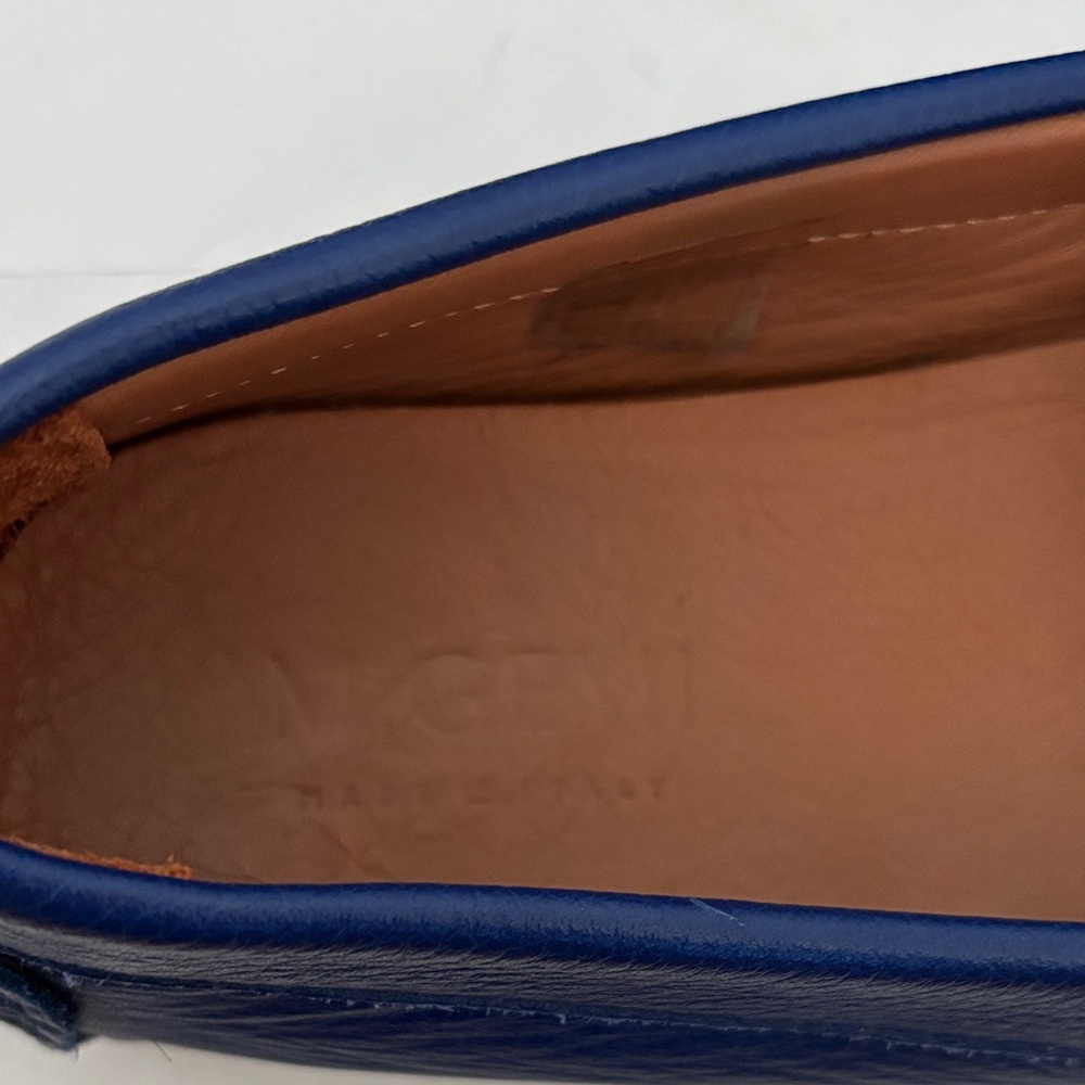 M. Gemi Deep Blue Driving Moccasin Made in Italy - Picture 3 of 7